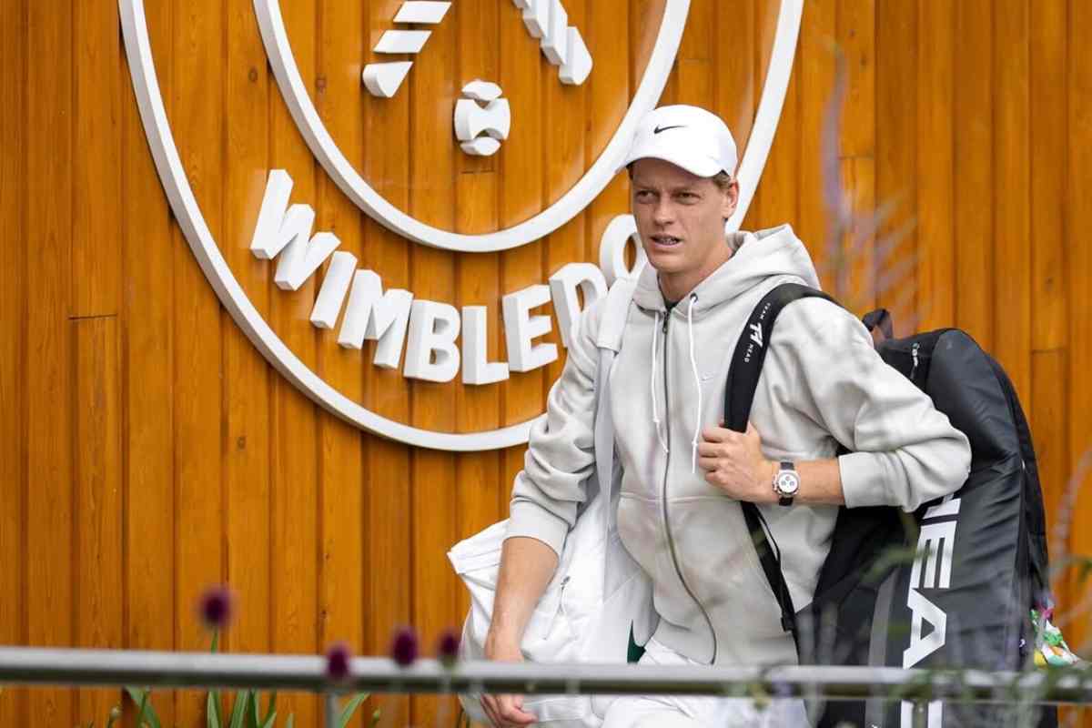 Sinner allenamenti a Wimbledon